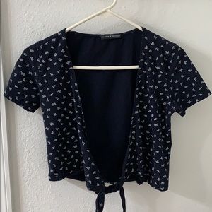Brand Melville Wrap Crop Top